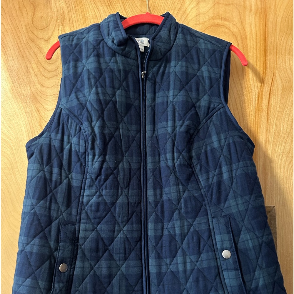 Croft and Barrow plaid vest